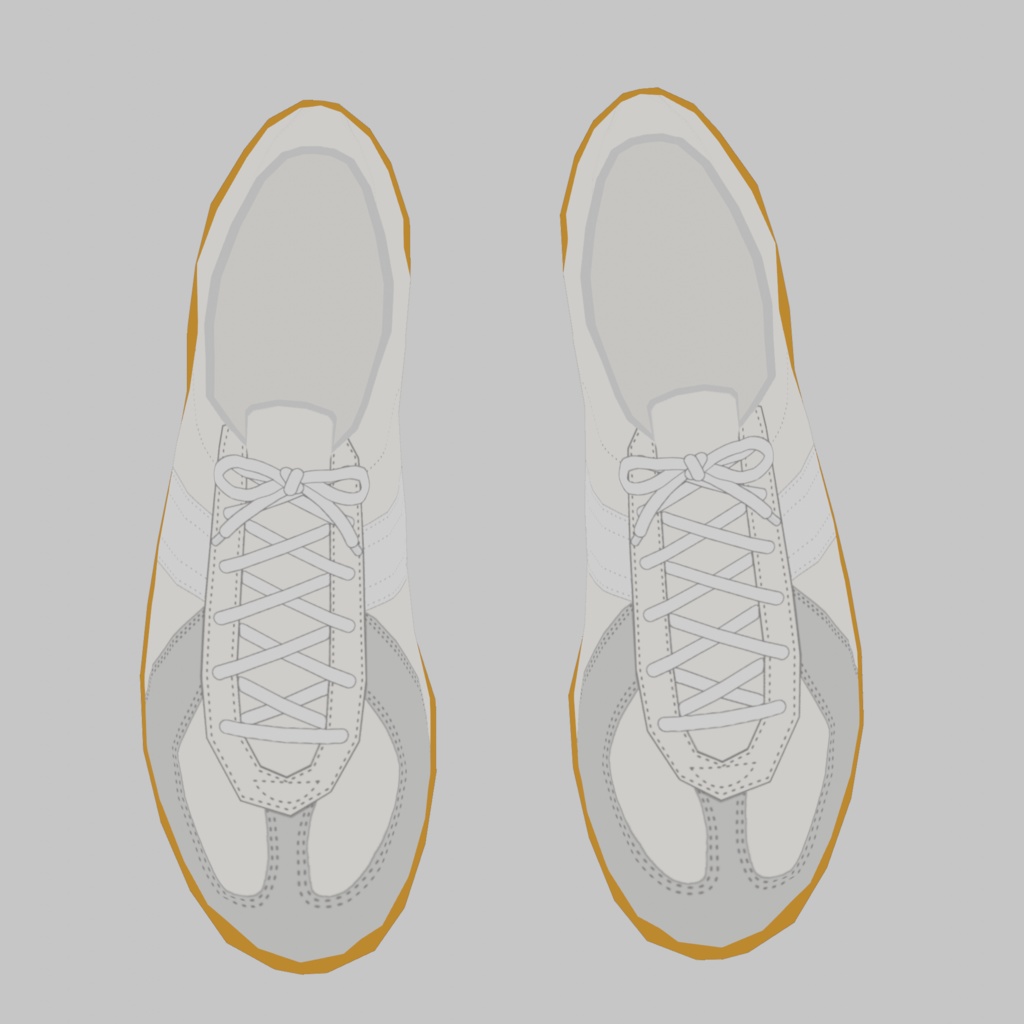 3Dモデル ドイツ軍スニーカー ジャーマントレーナー