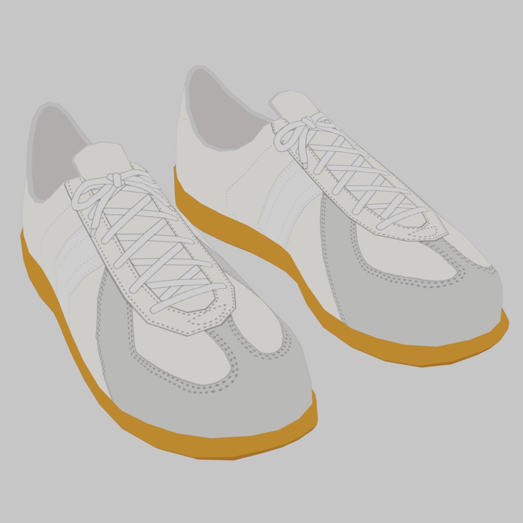 3Dモデル ドイツ軍スニーカー ジャーマントレーナー