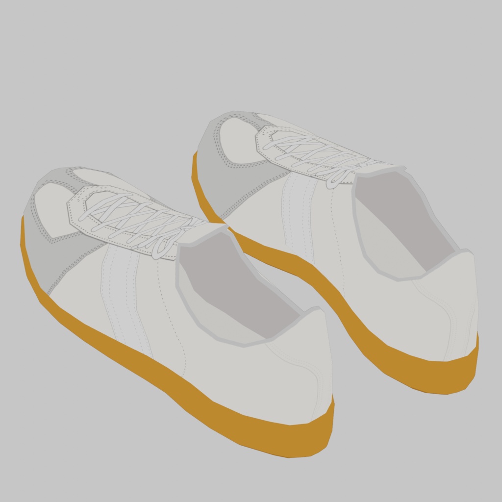 3Dモデル ドイツ軍スニーカー ジャーマントレーナー