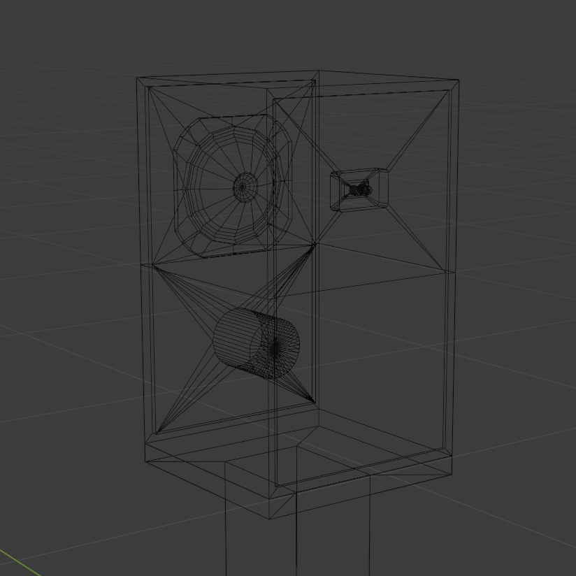 自作風フルレンジスピーカー+スピーカースタンド