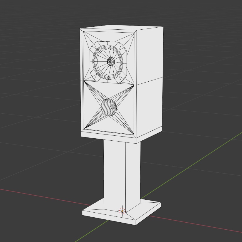 自作風フルレンジスピーカー+スピーカースタンド