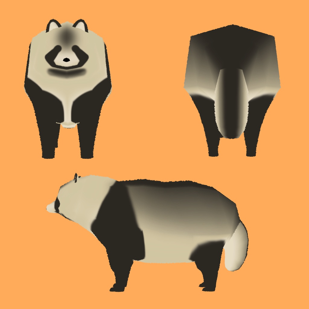 【VRChatアバター】たぬき