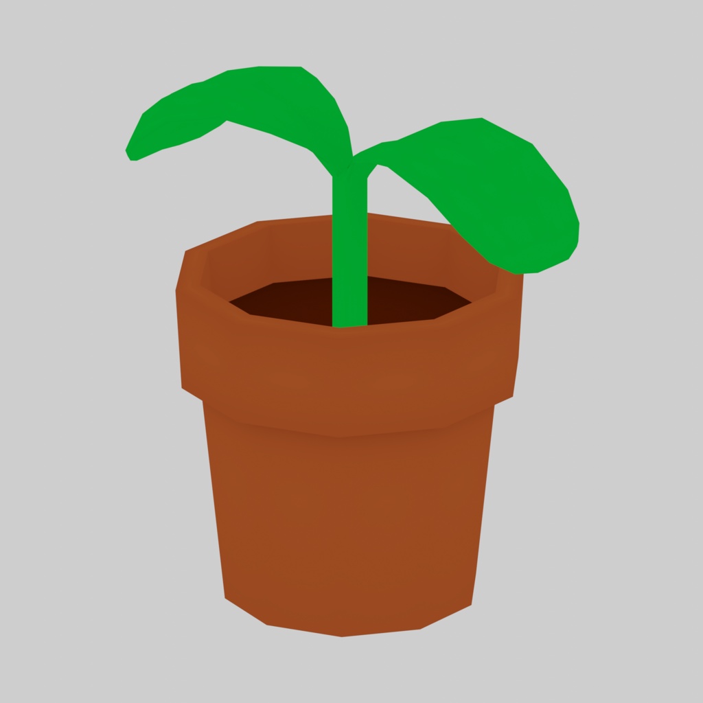 【無料】3Dモデル「植木鉢」