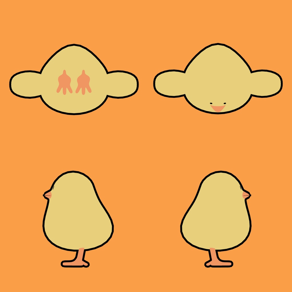 【VRChatアバター】ひよこ