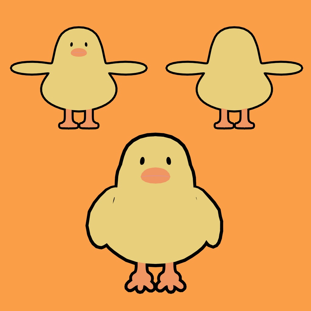 【VRChatアバター】ひよこ