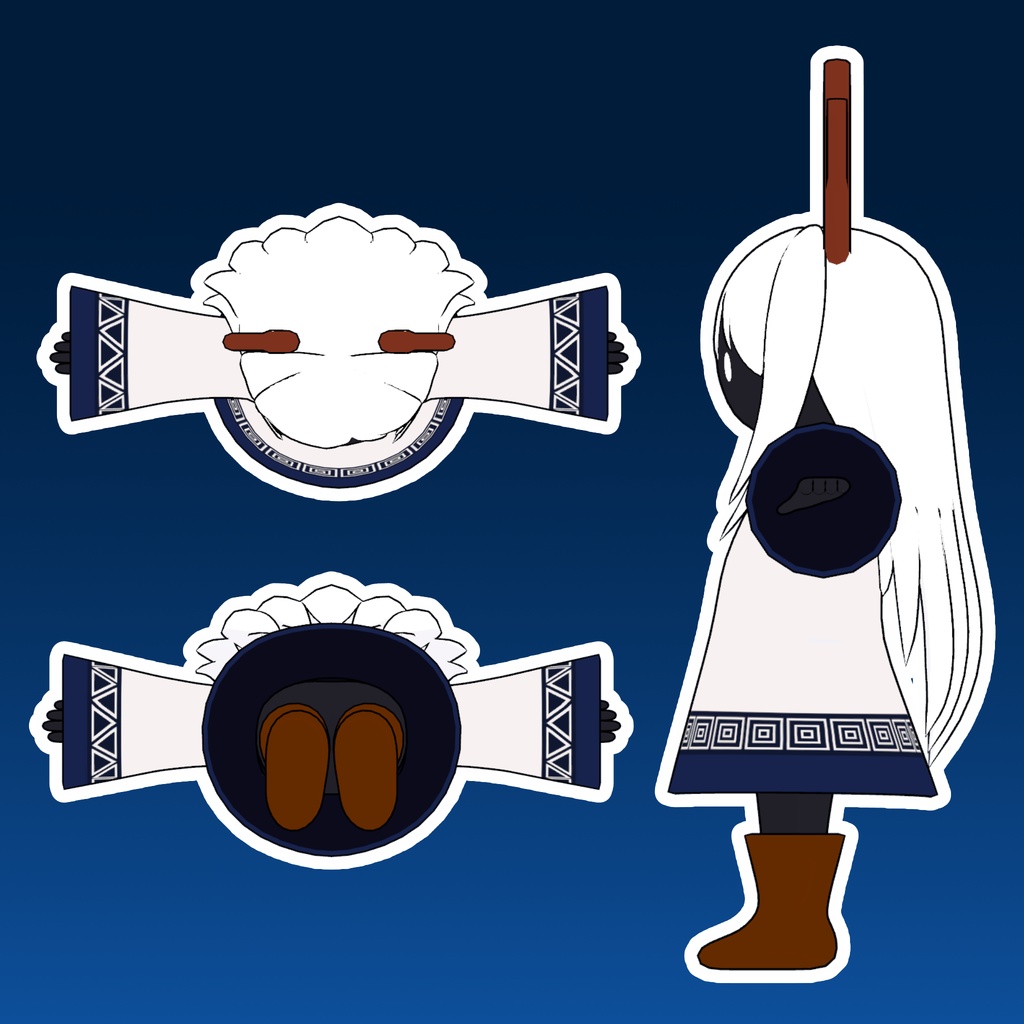 【VRChatアバター】コモリ