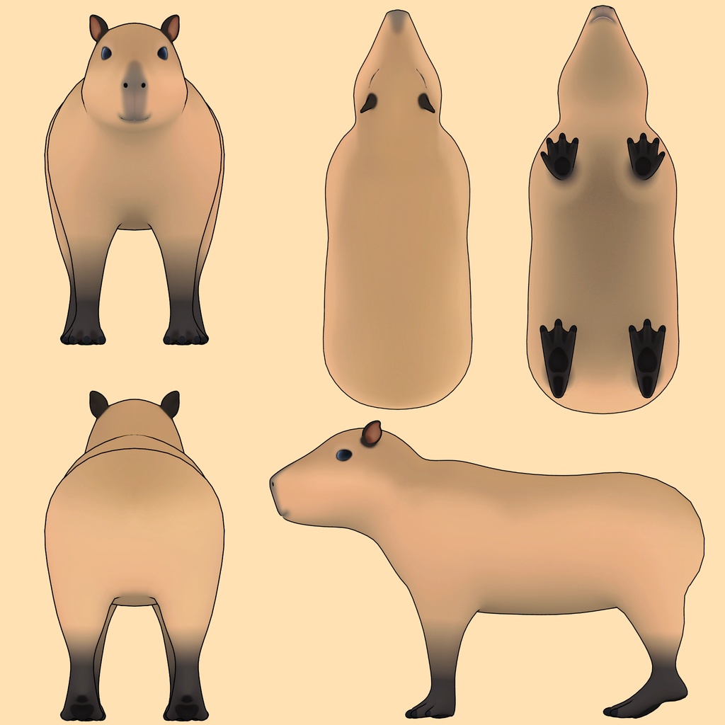 【VRChatアバター】カピバラ