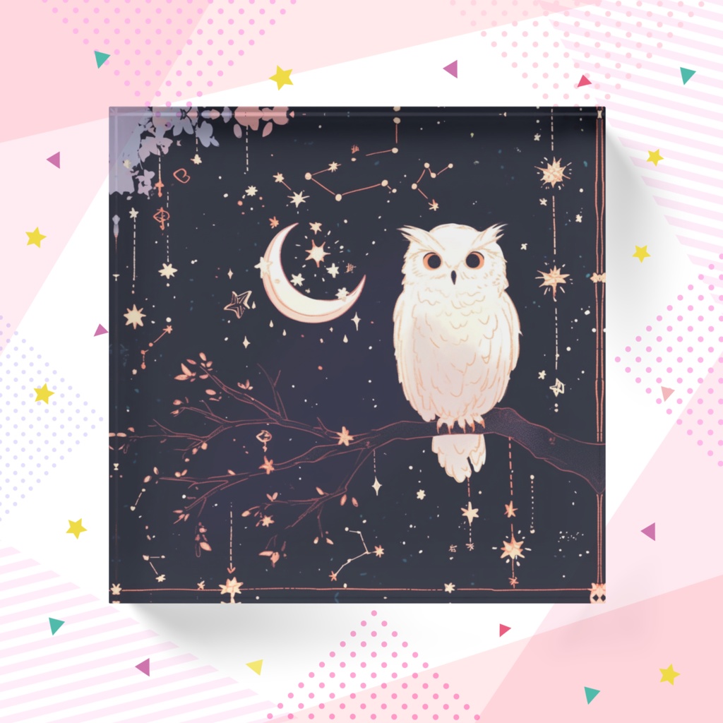 商売繁盛のヒーリングアートでアクリルブロック