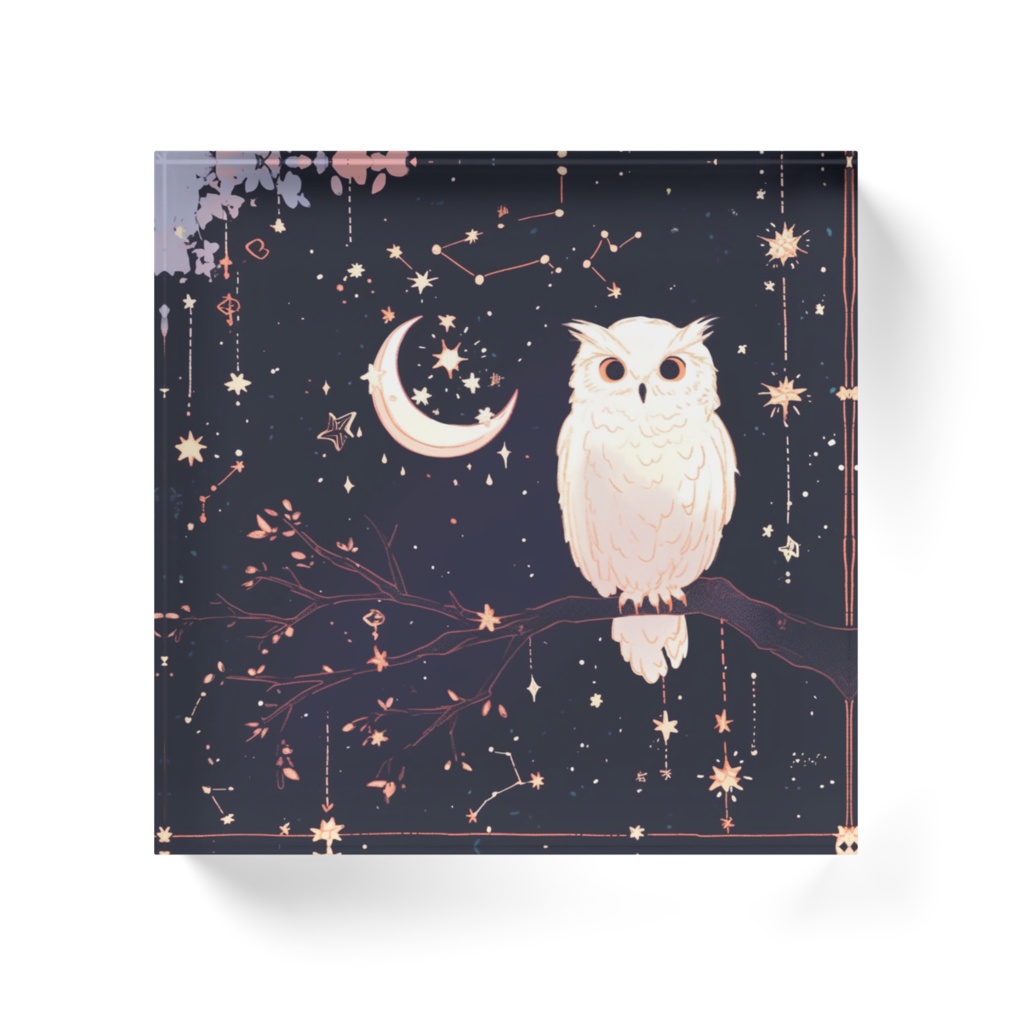 商売繁盛のヒーリングアートでアクリルブロック