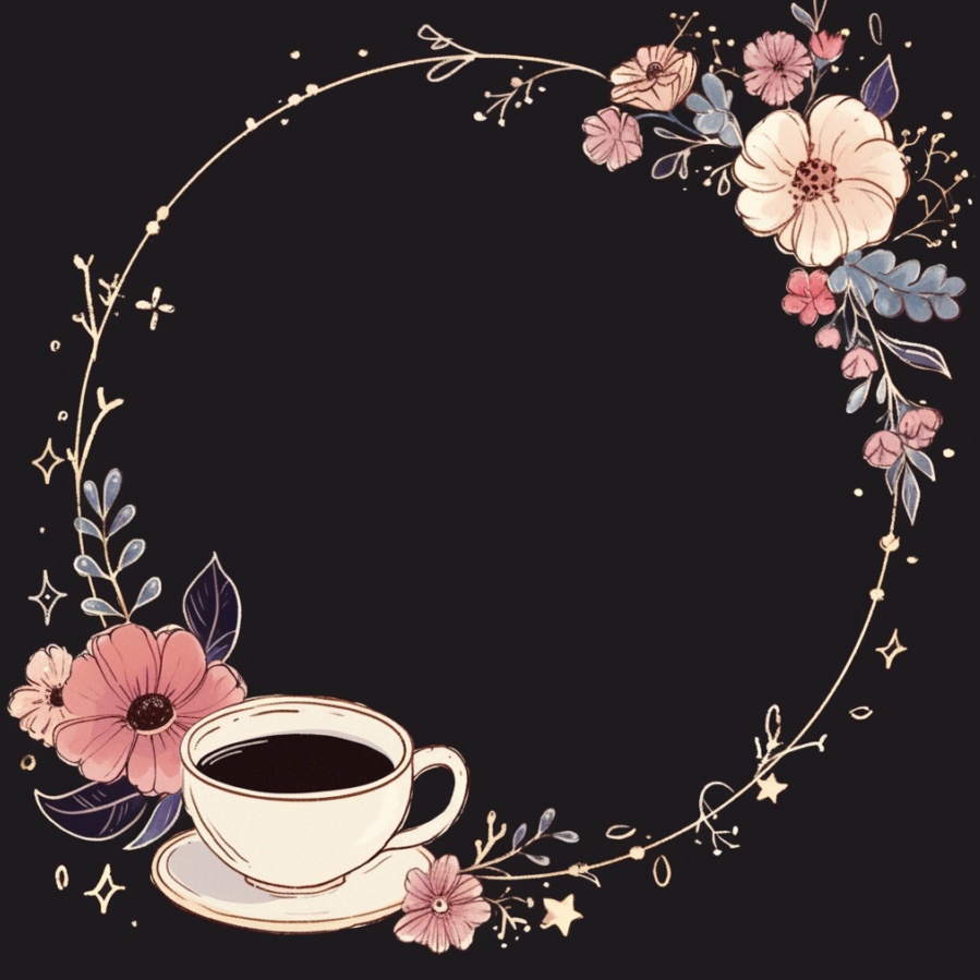 コーヒーカップのアイコンリング