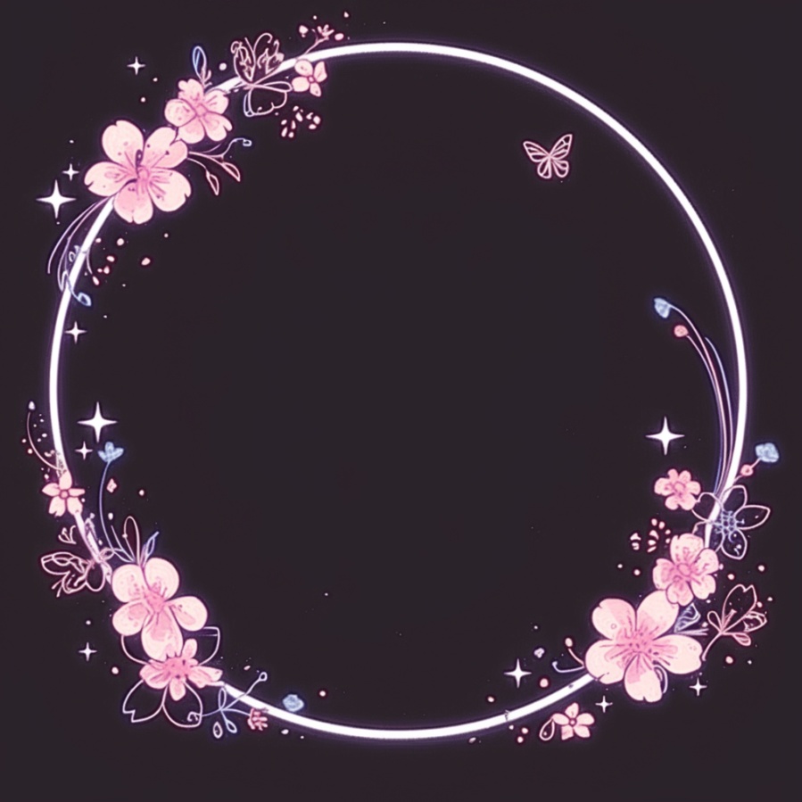 花のアイコンリング