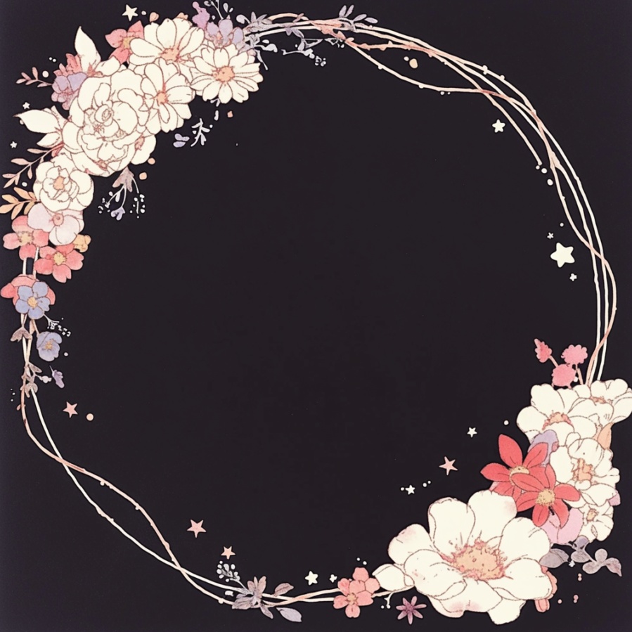 花のアイコンリング