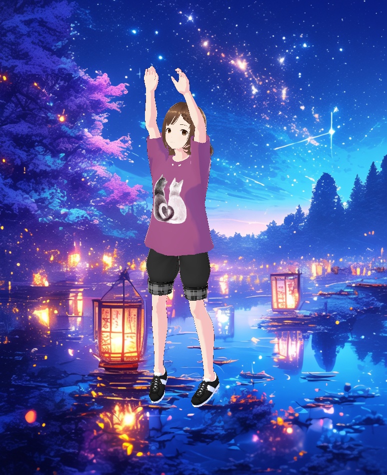 VRoid衣装 にゃんこTシャツ