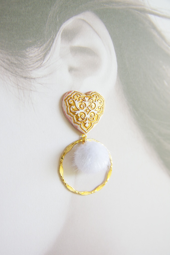 【SALE】FGO シトナイ(白) イメージピアス/イヤリング