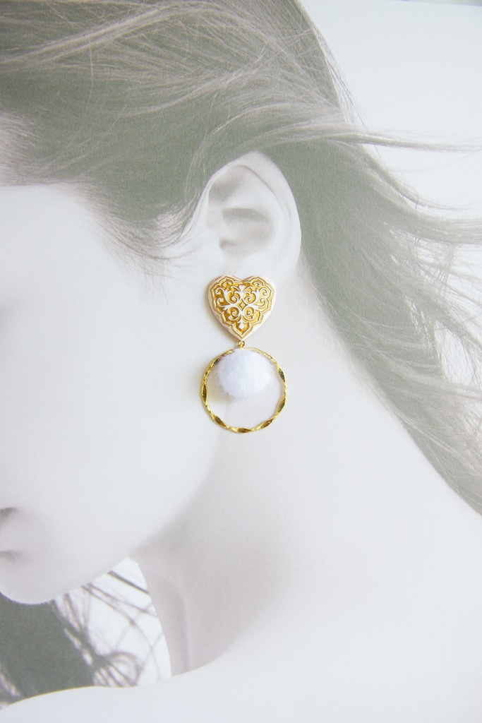 【SALE】FGO シトナイ(白) イメージピアス/イヤリング