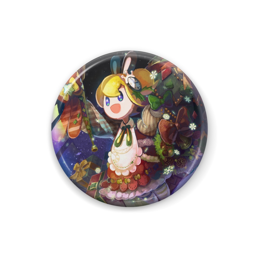 アリスver.クリスマス:缶バッジ