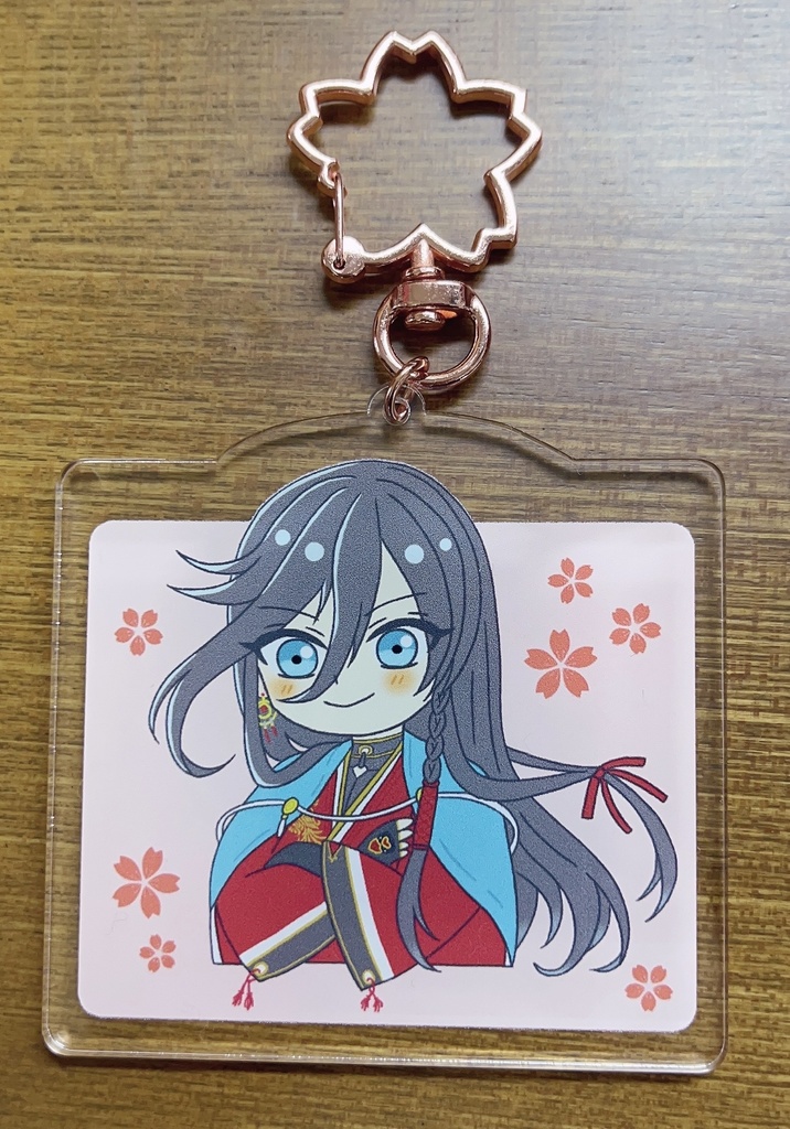 桜舞う和泉守兼定アクリルキーホルダー