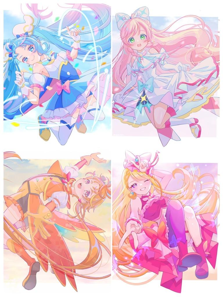 プリキュア　イラストカード　