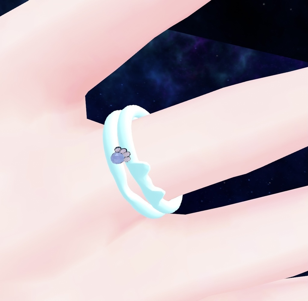【無料】『VRChat想定』🐈猫リング💍 チョーカーにも使える!