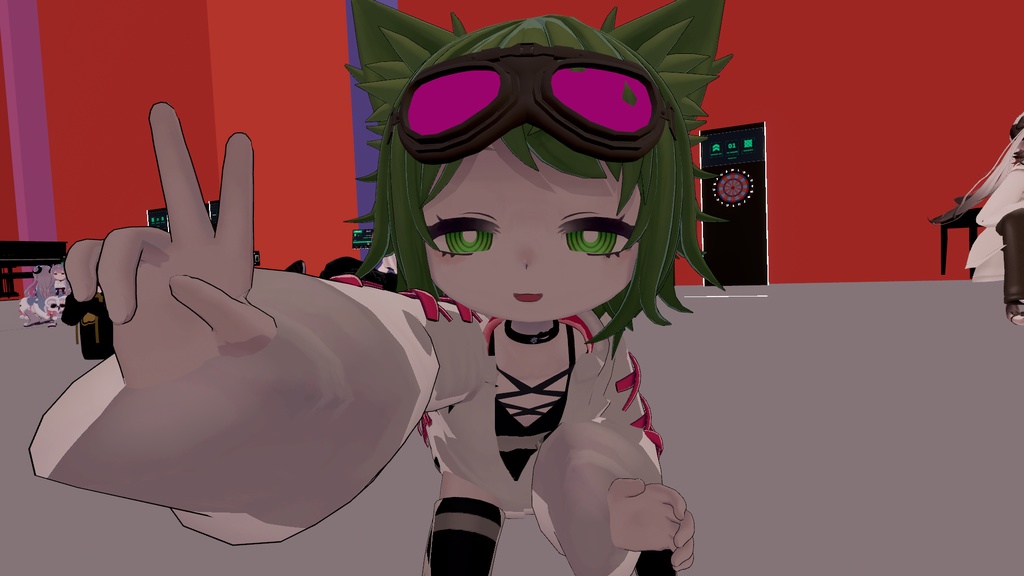 【無料】『VRChat想定』🐈猫リング💍 チョーカーにも使える!
