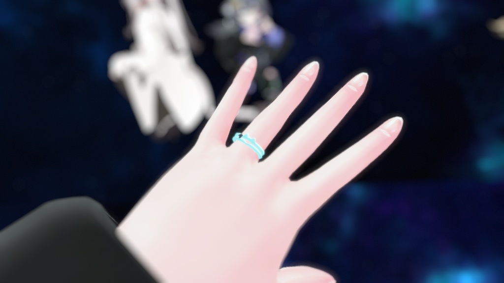 【無料】『VRChat想定』🐈猫リング💍 チョーカーにも使える!