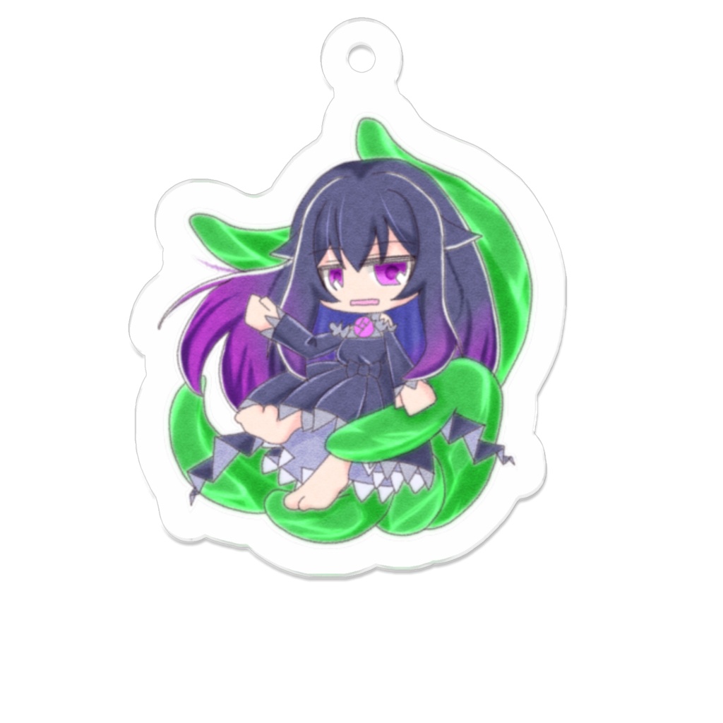 お座り触手魔女アクキー