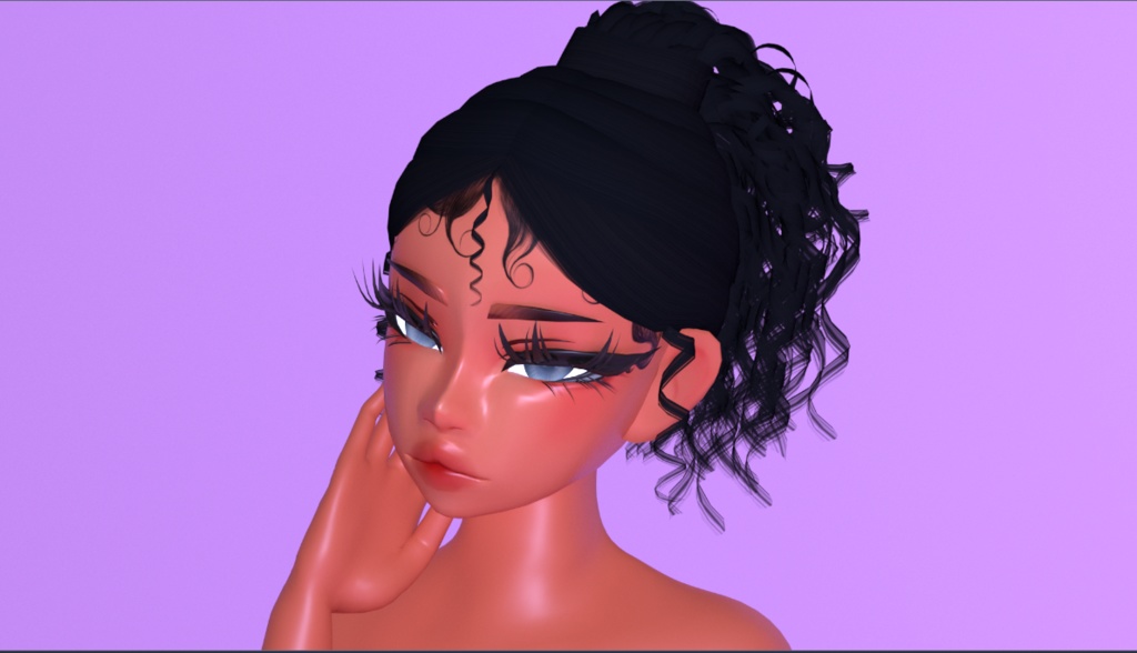 Curly Ponytail