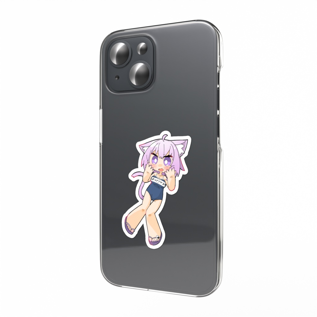 スク水おかゆんスマホステッカー