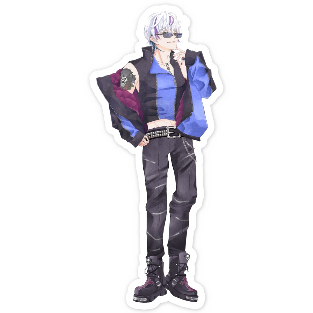 夏 スマホステッカー【縦】