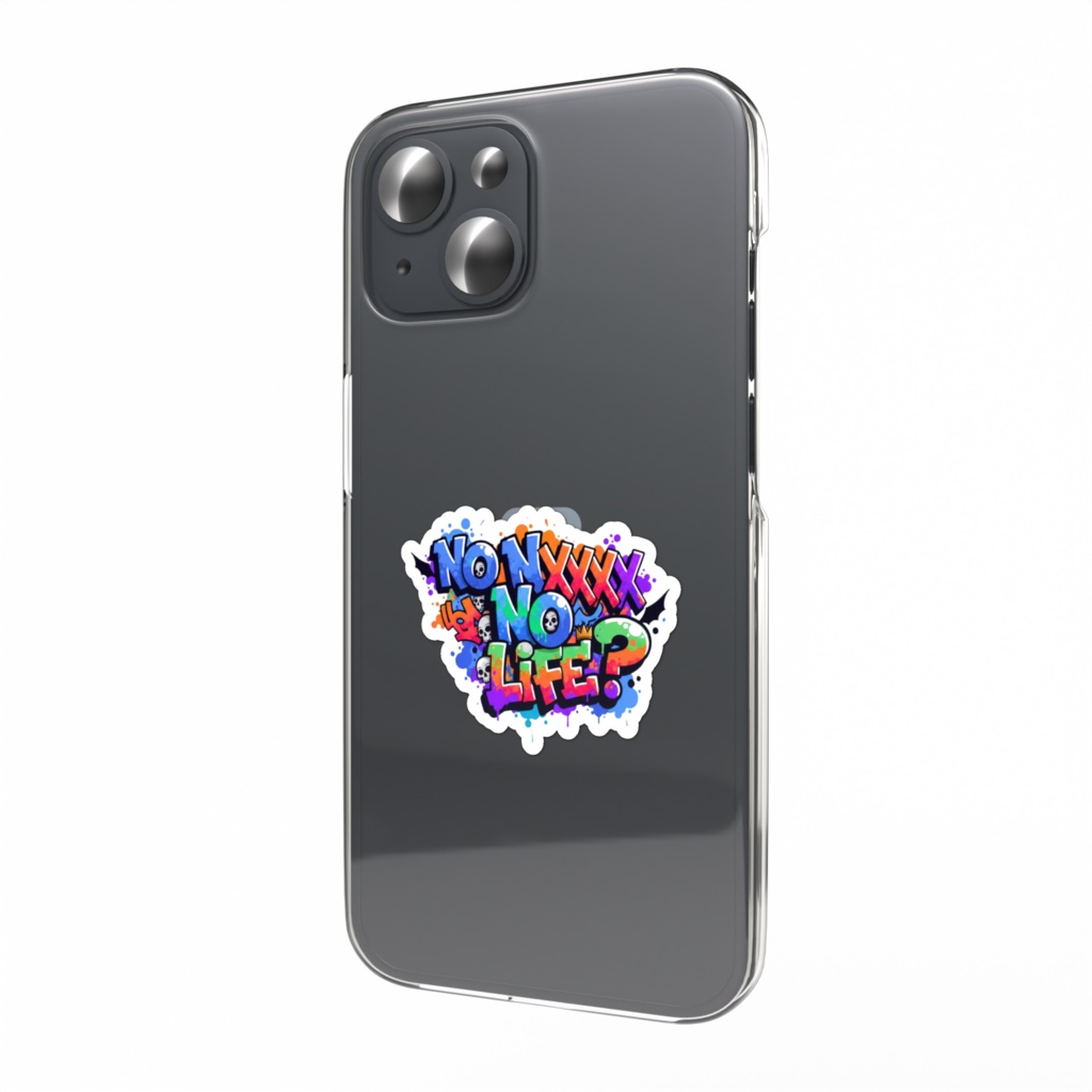 夏 スマホステッカー N