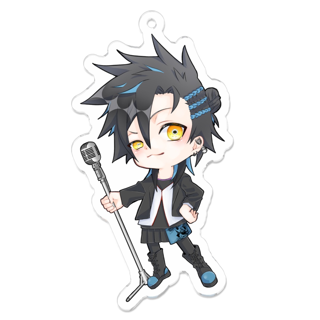 黒・ちび夏アクキー