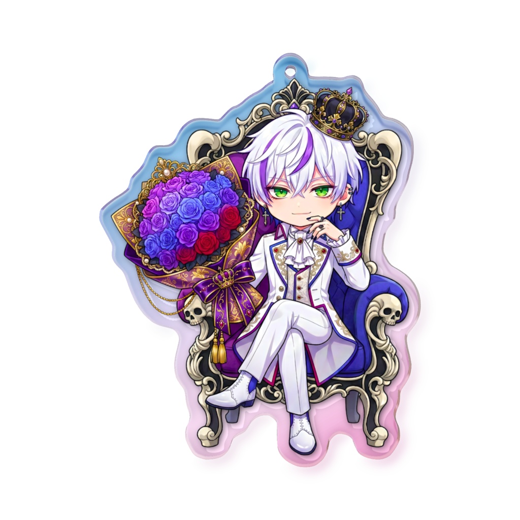 White-day ちび夏オーロラアクキー