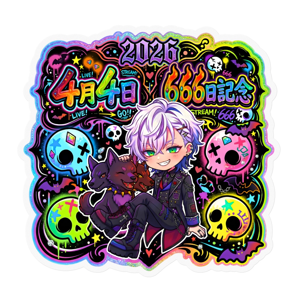 夏　666日記念ステッカー