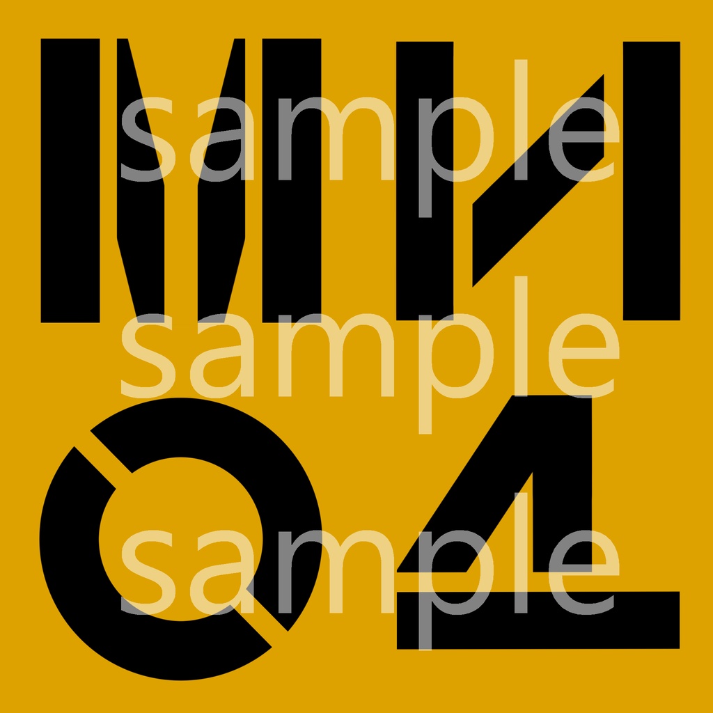 Collapsed Alphabet Decal