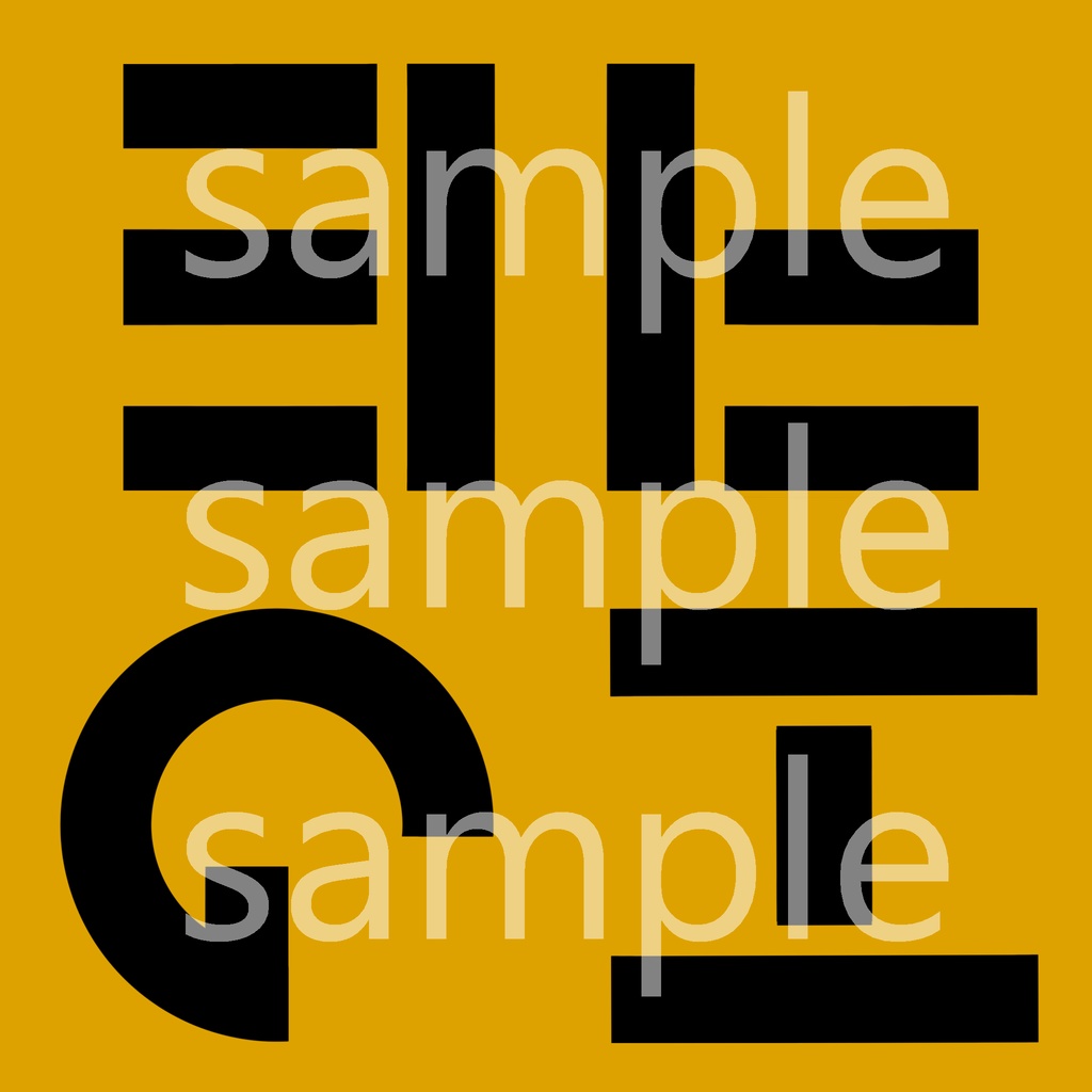 Collapsed Alphabet Decal