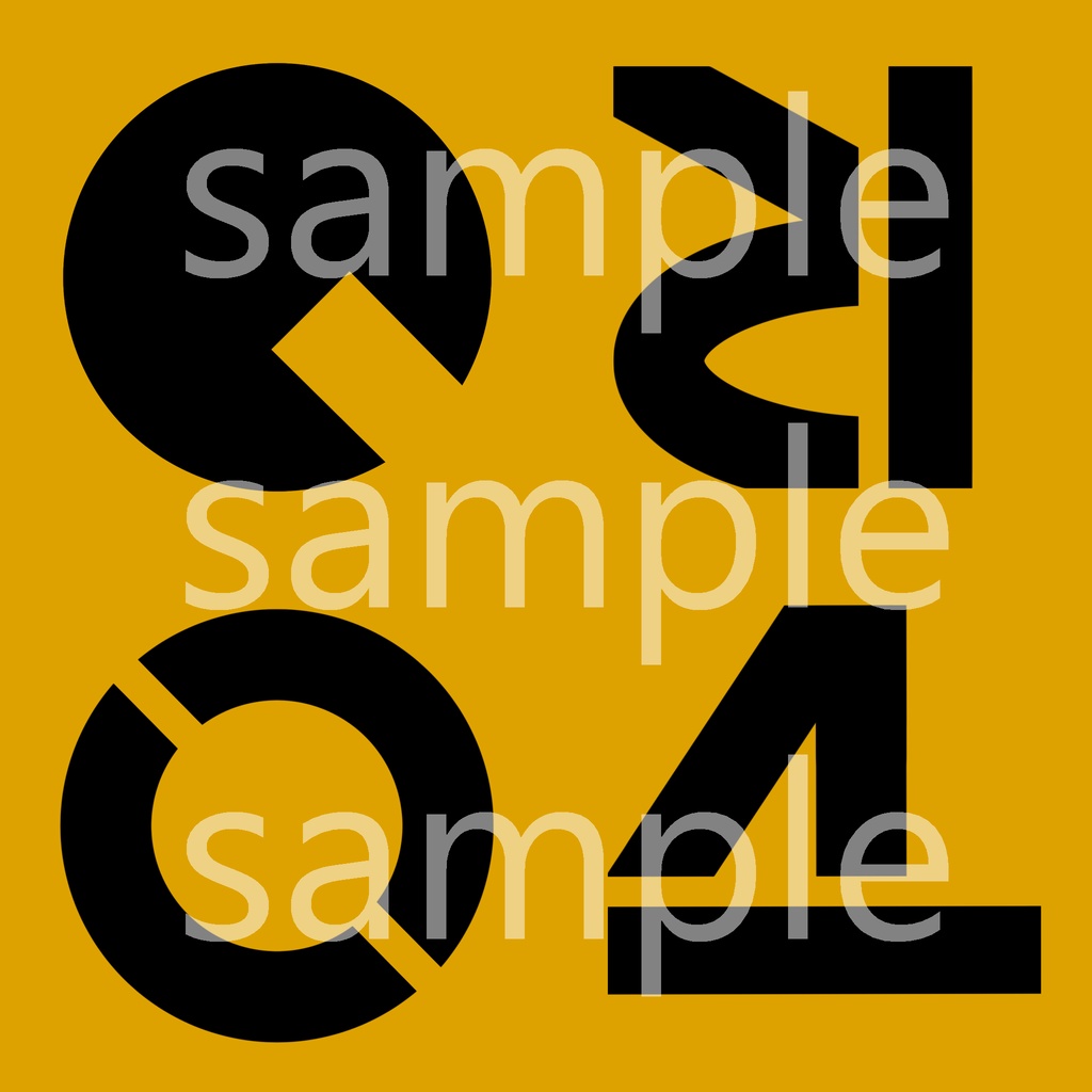 Collapsed Alphabet Decal