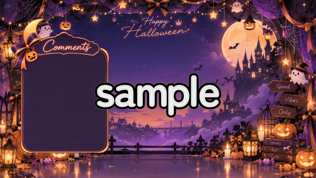 【季節イベント】配信背景＆コメント枠｜ハロウィン・クリスマス・お正月・バレンタイン｜VTuber・配信者向け