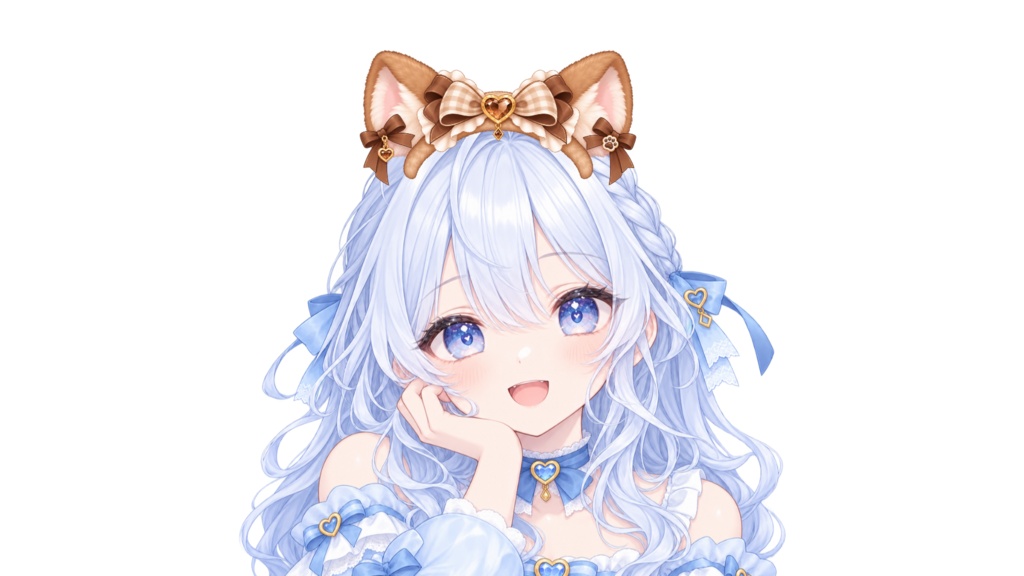 【無料】VTuber用 アニマルカチューシャ 3種セット｜VTube Studio対応・透過PNG