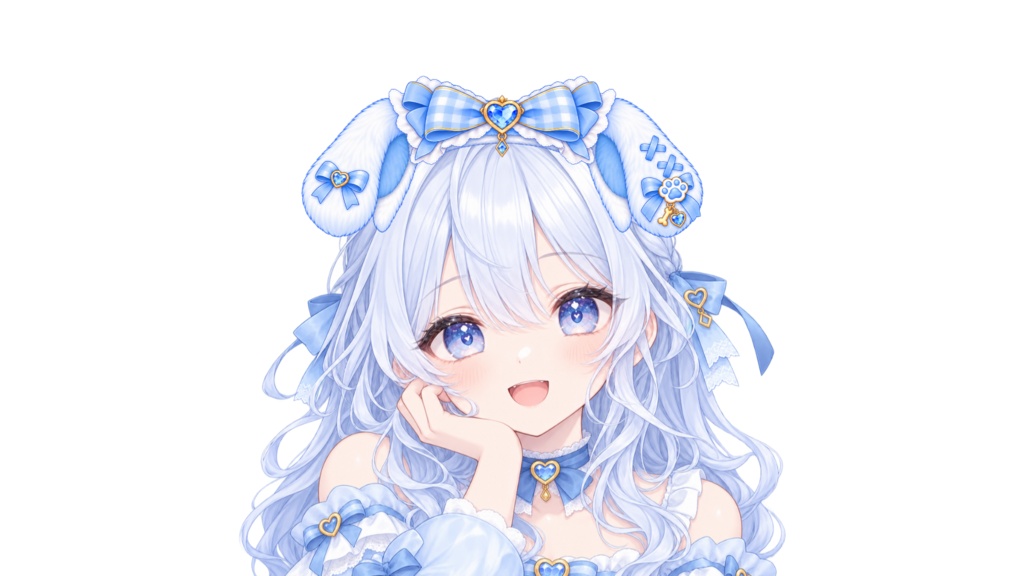 【無料】VTuber用 アニマルカチューシャ 3種セット|VTube Studio対応・透過PNG