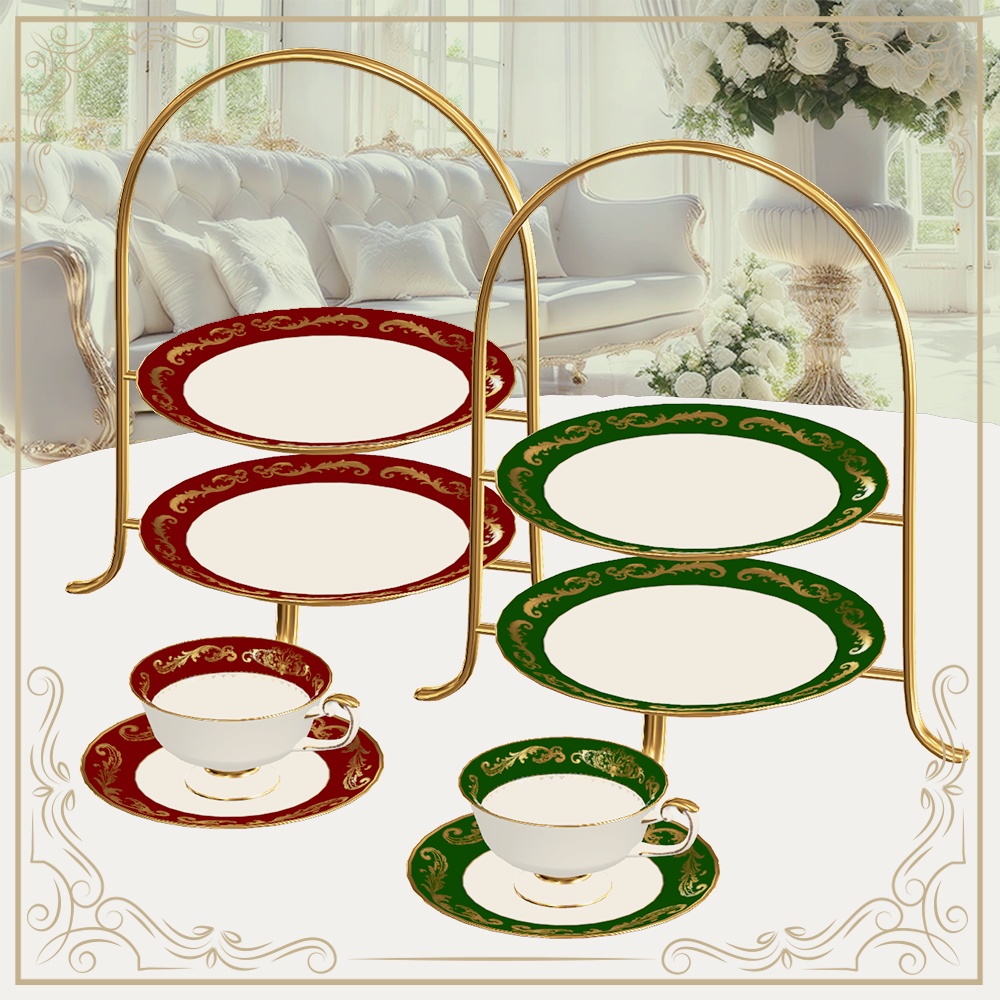 ティーセット01【VRC Tea Time差し替え対応モデル付き】