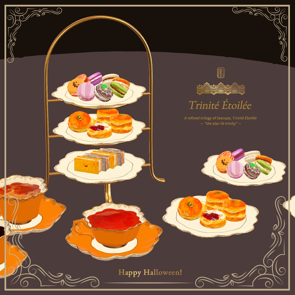 ティーセット02【VRC Tea Time差し替え対応モデル付き】