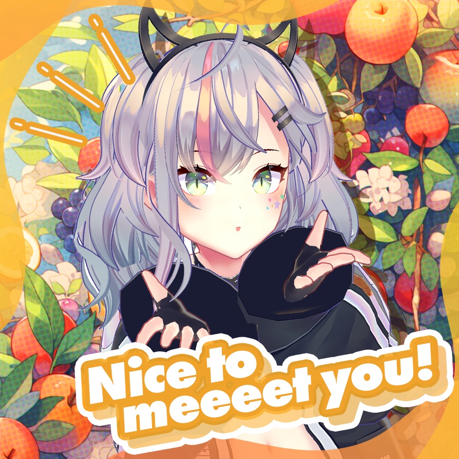 ぼんぼや Vtuber素材 フレーム 秋イチ推しVtuber フルーツ