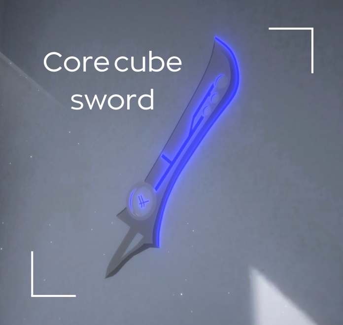 【VRChat想定】不規則に回る[core cube sword/コアキューブソード]