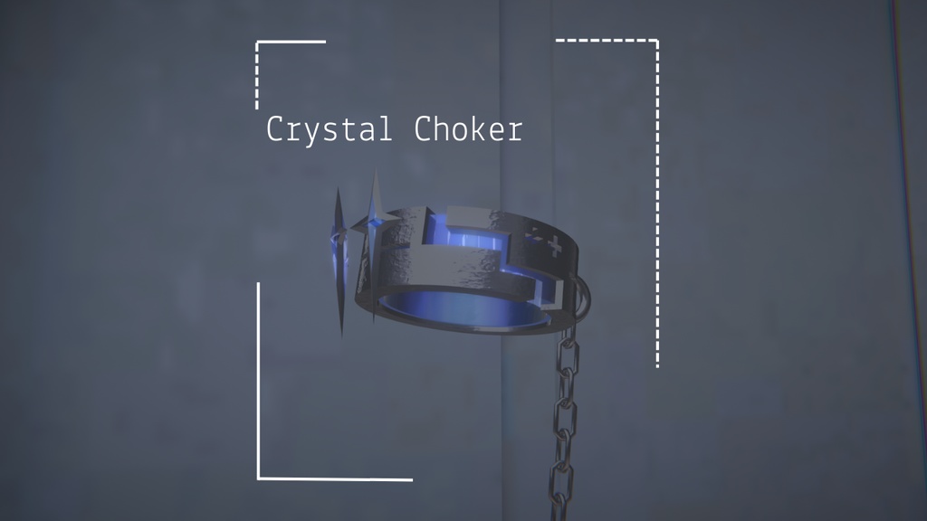 【VRChat想定】Crystal Choker/クリスタルチョーカー