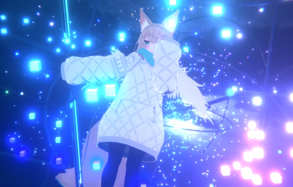 両剣:コレクト=バースト【オリジナル3Dアクセサリ】〈オリジナル武器モデル〉