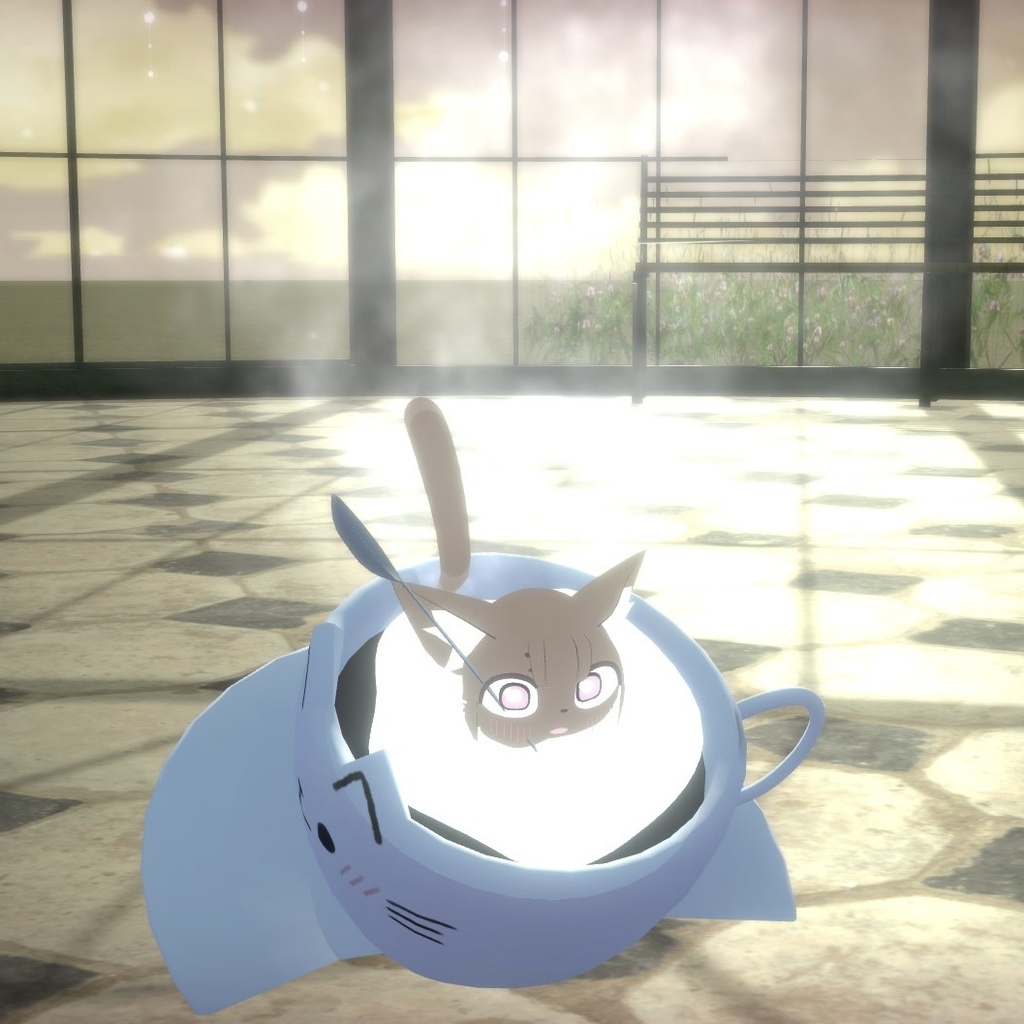 かぷちーにゃ【オリジナル3Dモデル】PhysBone対応済み