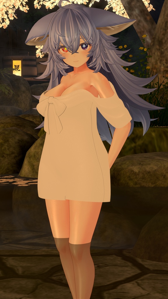 【マヌカ、カリン、桔梗用】リボンローブ風バスタオル