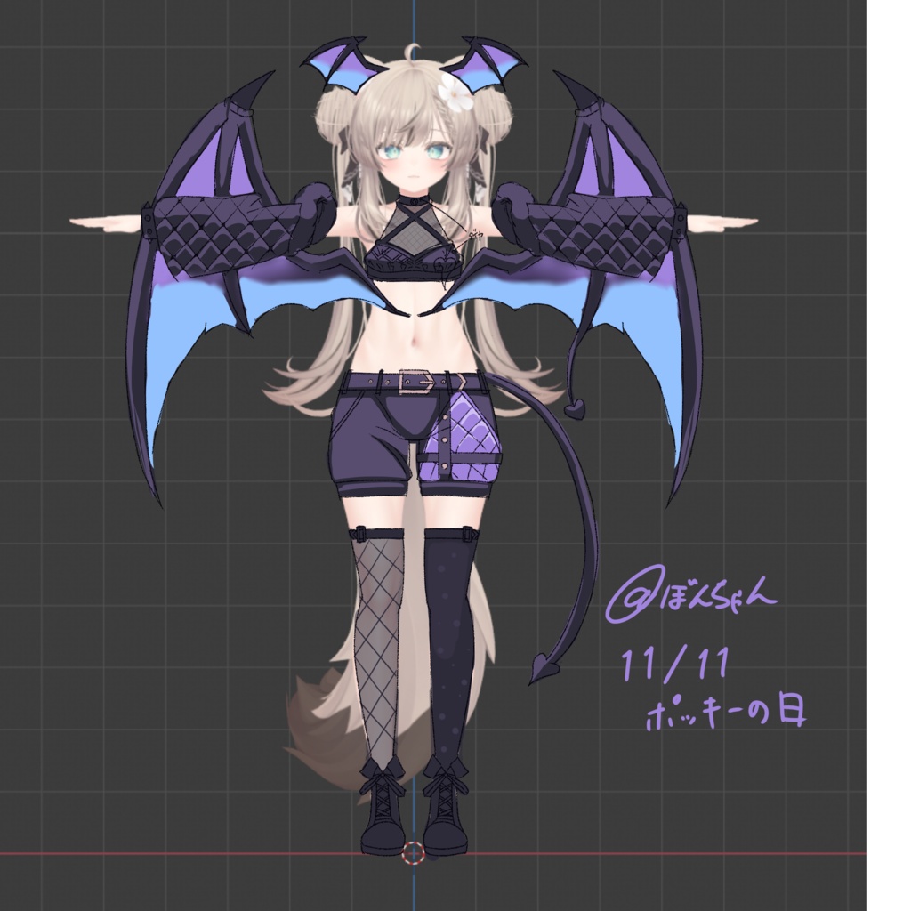 【マヌカ対応】3D衣装モデル《ノクターナル・エクスタシー》おまけ付き!