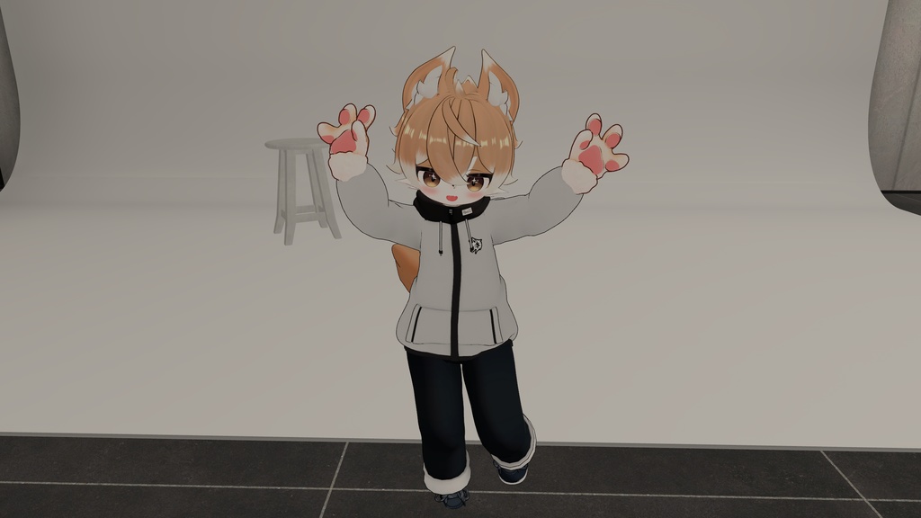 【オリジナル3Dモデル】チャコ(chaco)【人とケモノの姿のおとこのこ】【衣装無料追加第2弾:みゃおぺっと】