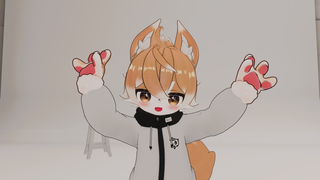 【オリジナル3Dモデル】チャコ(chaco)【人とケモノの姿のおとこのこ】【衣装無料追加第2弾:みゃおぺっと】